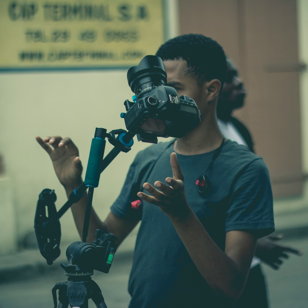 Portrait of the founder of a video journalism training school